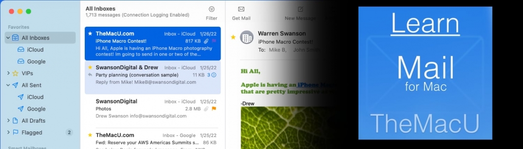 Mac Computer Mail App Learn - Mail for Mac - TheMacU.com