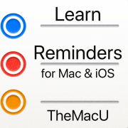 Reminders App tutorial for Mac, iPhone, iPad.