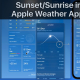 Apple Weather App - Sunrise Sunset - Tutorial