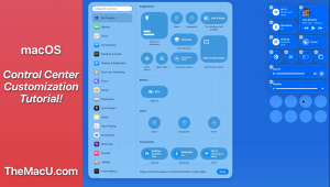 control center customization tutorial for Mac